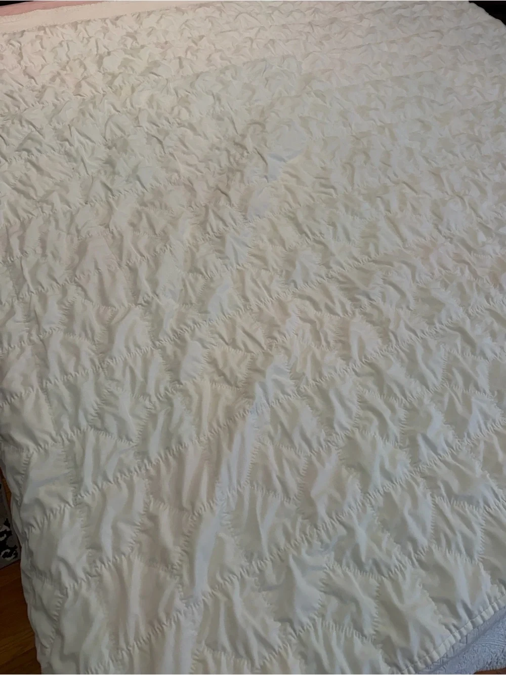 Vintage large hand stitched colorful bright quilt 83”x71” cottage core farmhouse